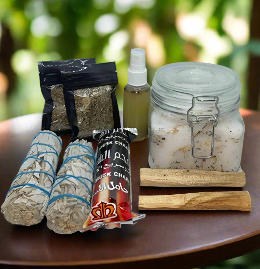 Energy Cleaning Deluxe Smudge Kit.