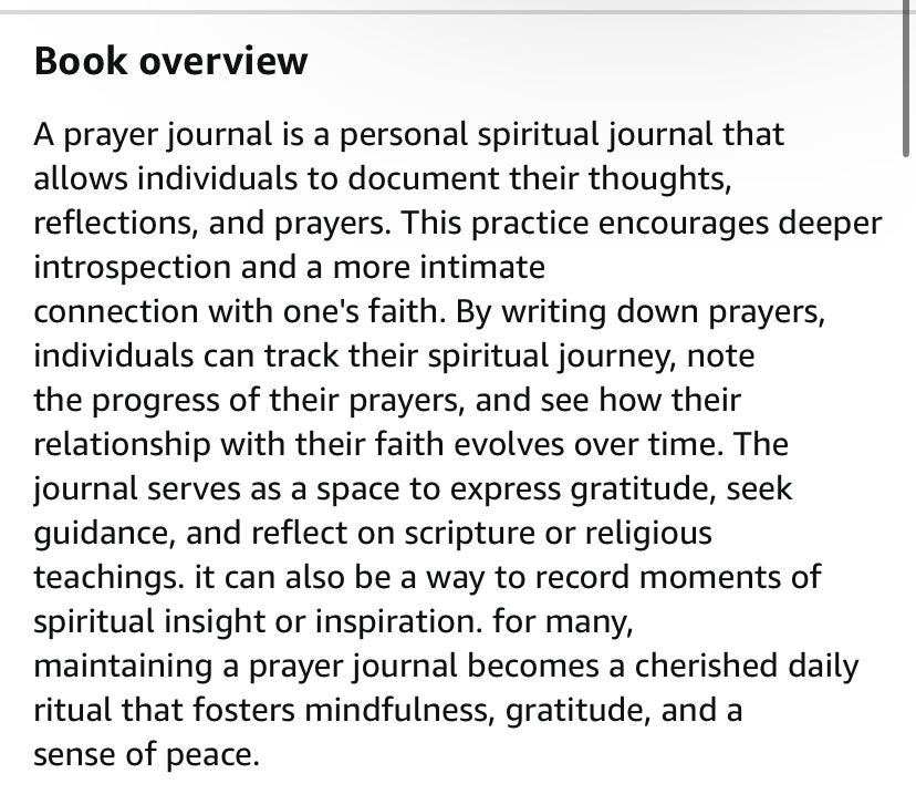 Daily Daily Prayer Journal