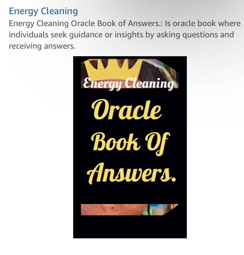 Energy Cleaning Oracle Book Of Answers.