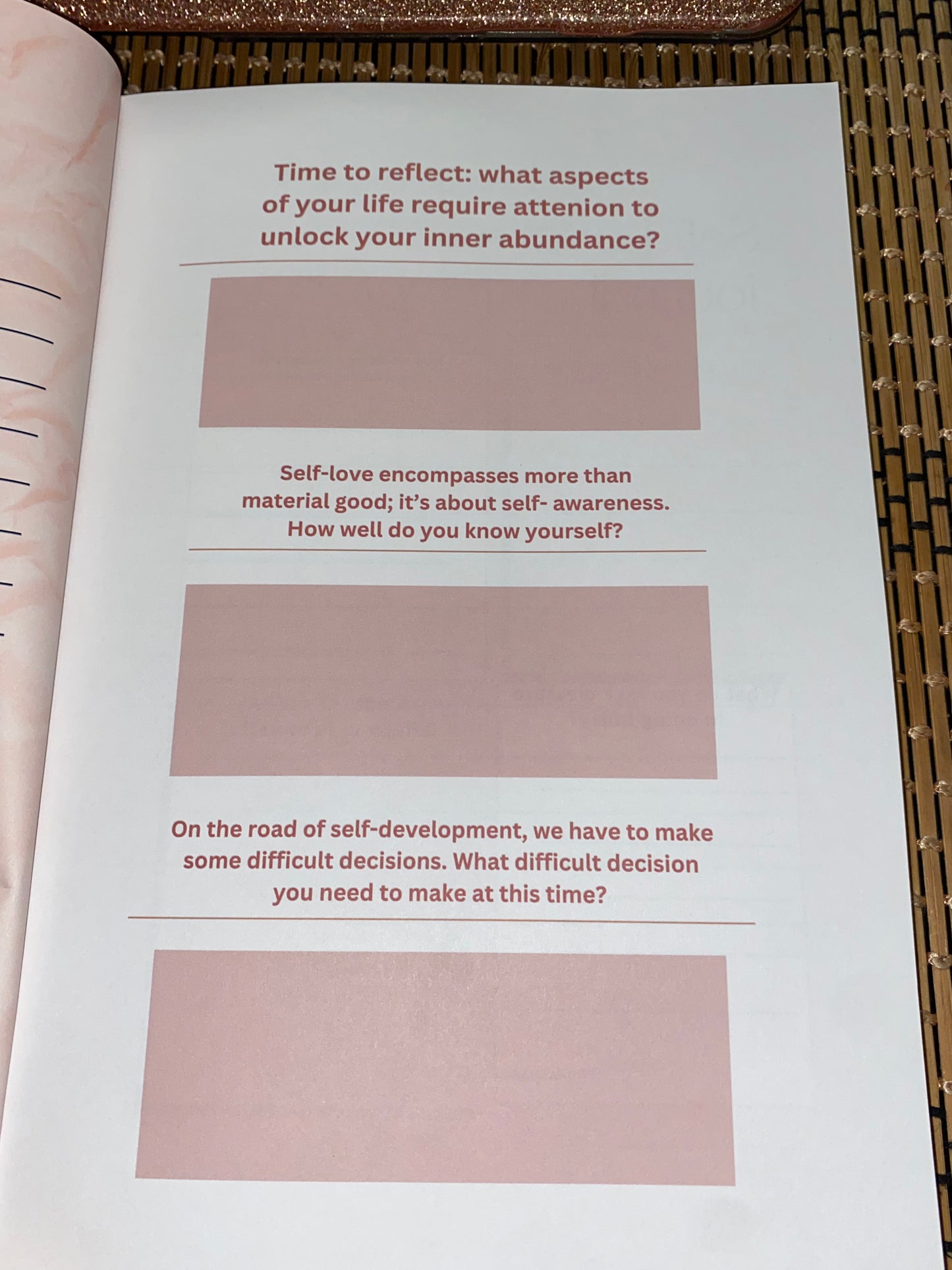 Self Love Journal.