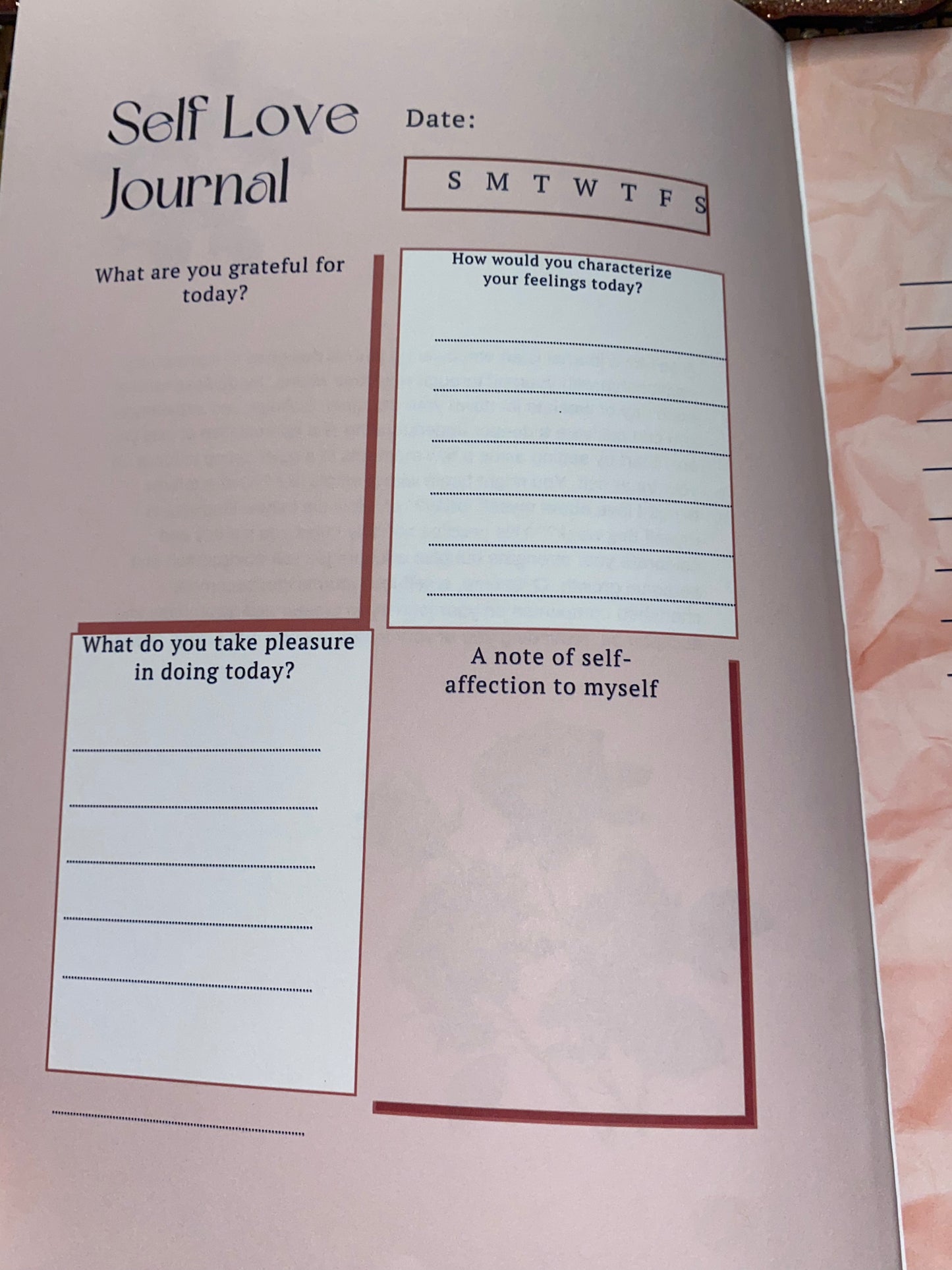 Self Love Journal.